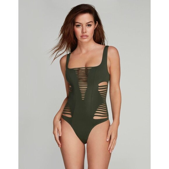 Agent Provocateur Other - Agent Provocateur Dakotta Khaki Swimsuit NWT